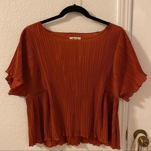 Madewell Orange Blouse